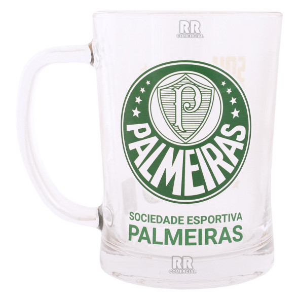 Caneca Do Palmeiras de Vidro Grosso 650 ml 1