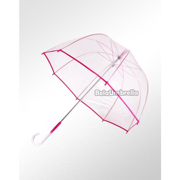 Guarda Chuva Sombrinha Fazzoletti Transparente Pink 3