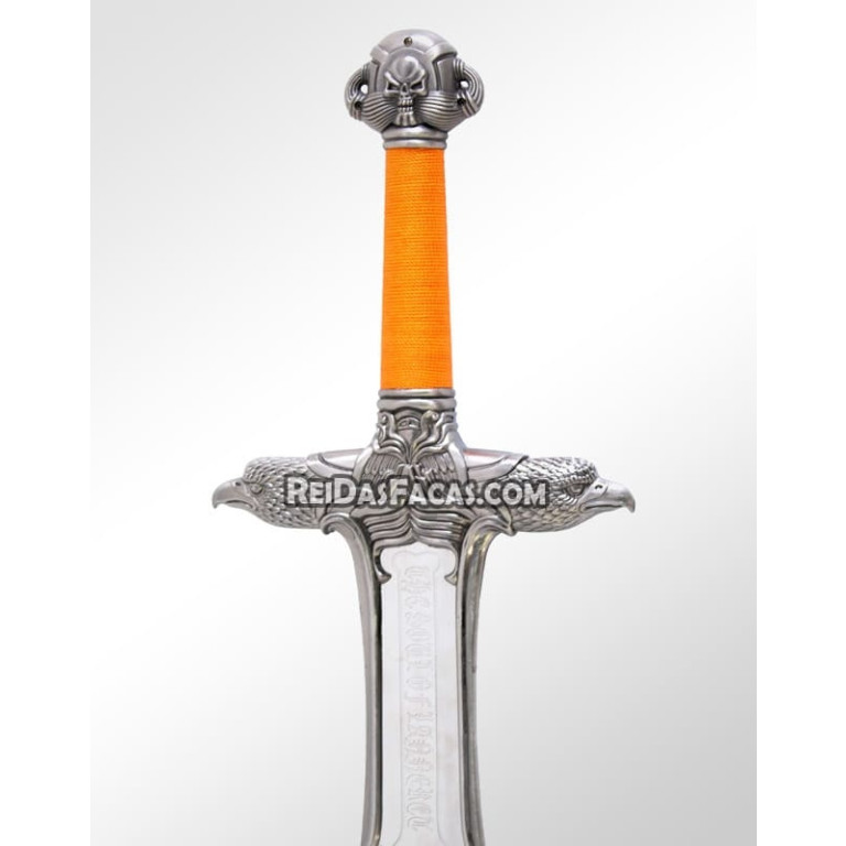 Espada Decorativa Medieval Escandinávia com Suporte de Parede MK-2017