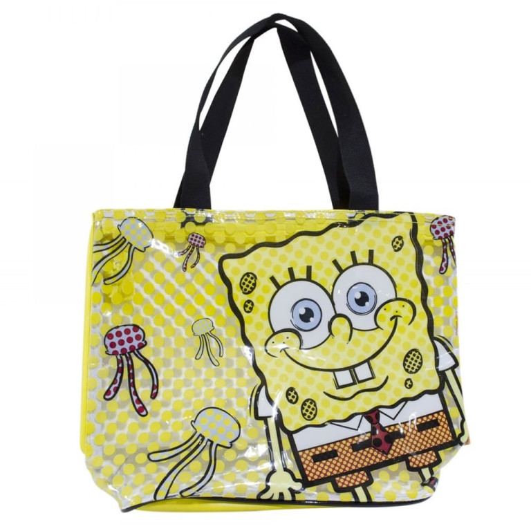 Bolsa Infantil Amarela Bob Esponja Shopping Bag