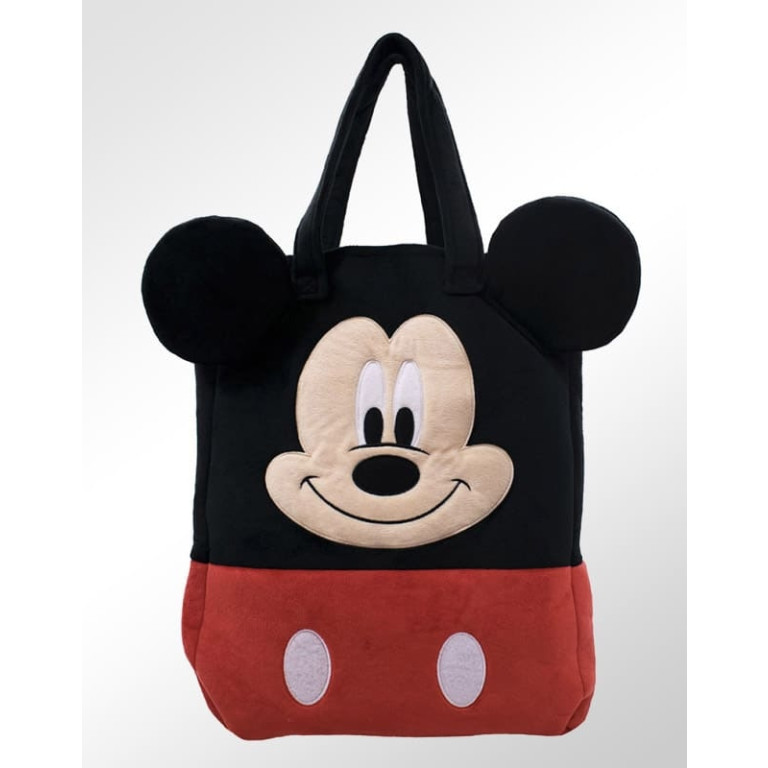 Bolsa Sacola Infantil de Pelúcia Mickey