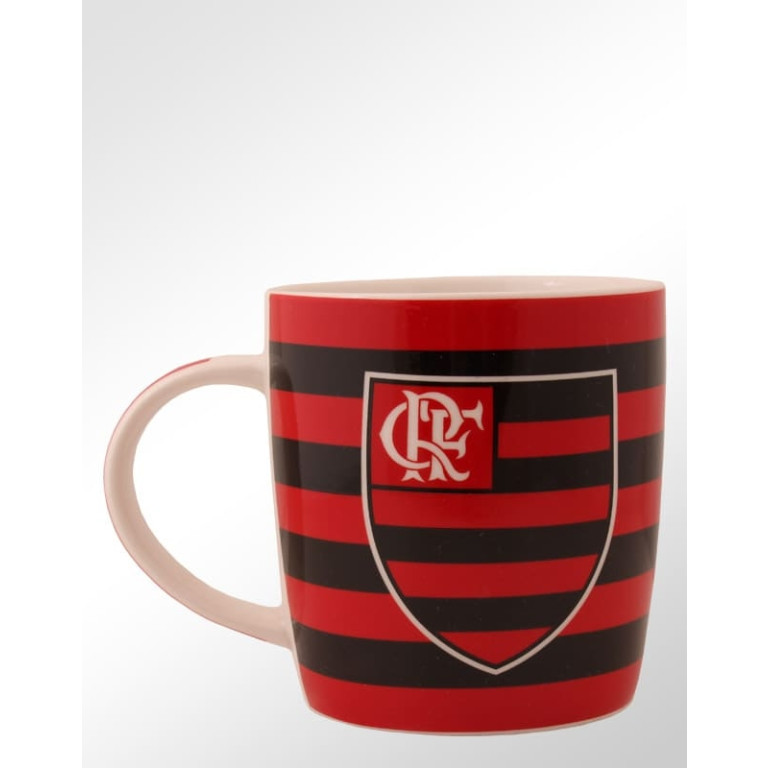 Caneca de Porcelana do Flamengo 9 cm com chaveiro