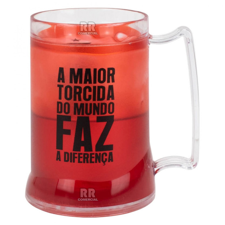 Caneca do Flamengo com Gel Isolante Térmico 400 ml