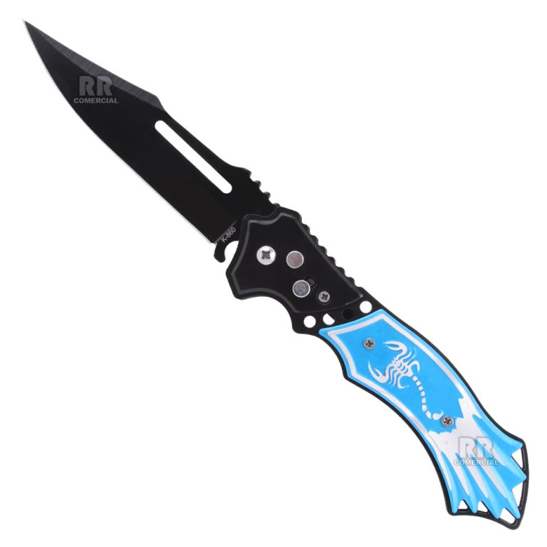 Canivete Tático Azul Scorpion K-860 1