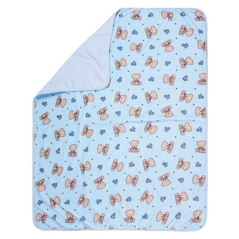 Cobertor Bebê Colibri Sweet Azul 88 cm x 1,08 m