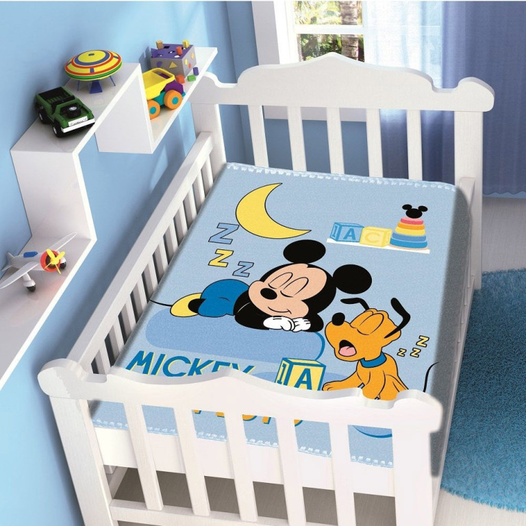 Cobertor Bebê Jolitex Disney Mickey Sonhando 90 cm x 1,10 m 2
