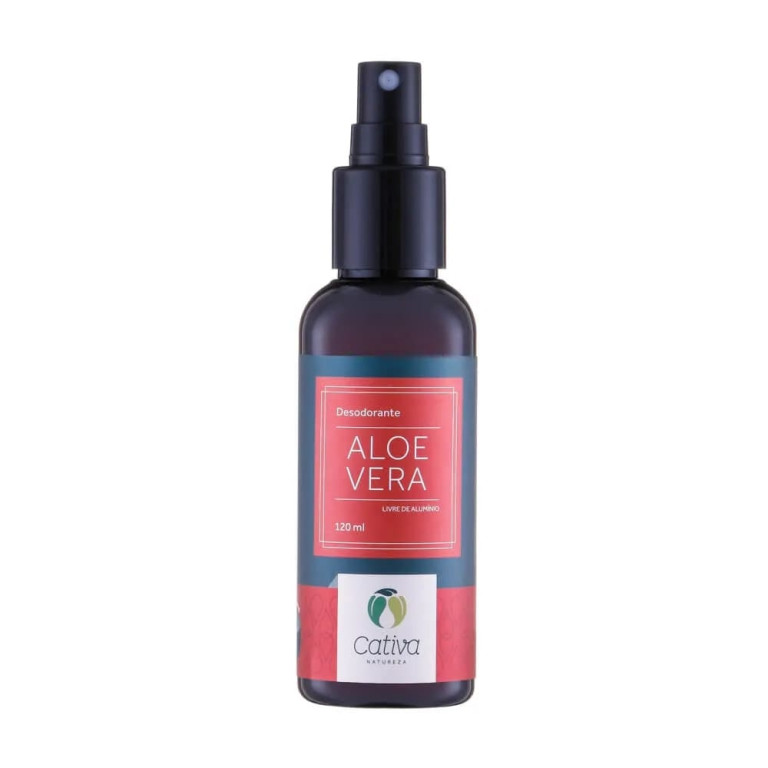 Desodorante Spray Vegano Natural Cativa Natureza de Aloe Vera 120ml