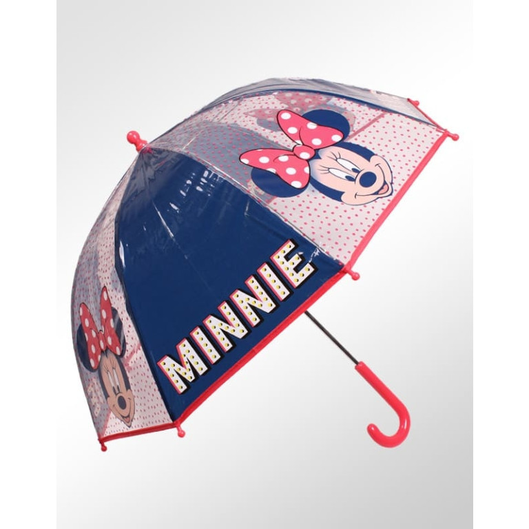 Guarda Chuva Sombrinha Infantil Disney Minnie Transparente 2