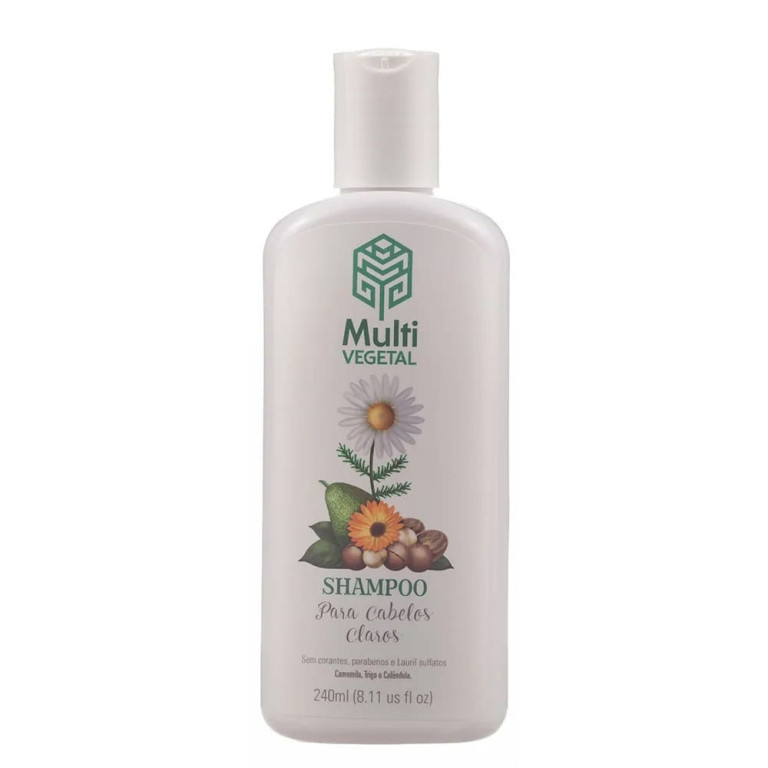 Kit Shampoo + Condicionador Natural Multi Vegetal para Cabelos Claros