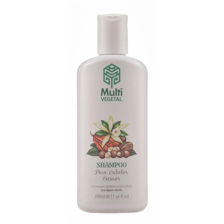 Kit Shampoo + Condicionador Multi Vegetal para Cabelos Escuros