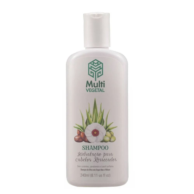 Kit Shampoo + Condicionador Natural Multi Vegetal para Cabelos Ressecados