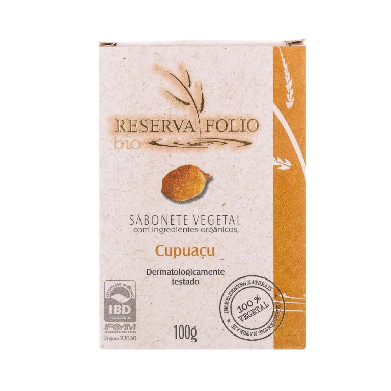 Sabonete Vegetal Orgânico Reserva Folio Cupuaçu 100g