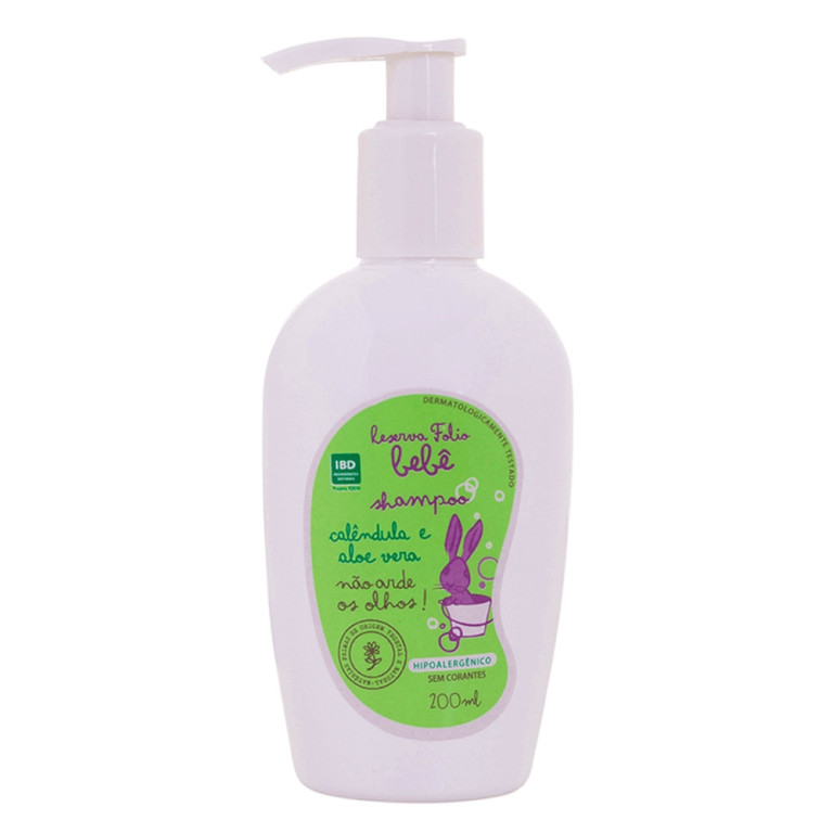 Shampoo Natural Reserva Folio de Calêndula e Aloe Vera para Bebê 200ml