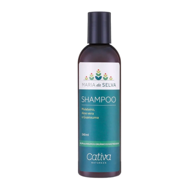 Shampoo Vegano Natural Regenerador Cativa Natureza Maria da Selva 240ml