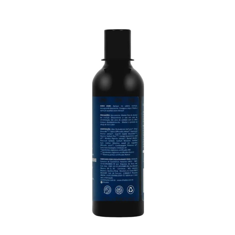Shampoo Vegano Natural AhoAloe Vitalidade 270ml