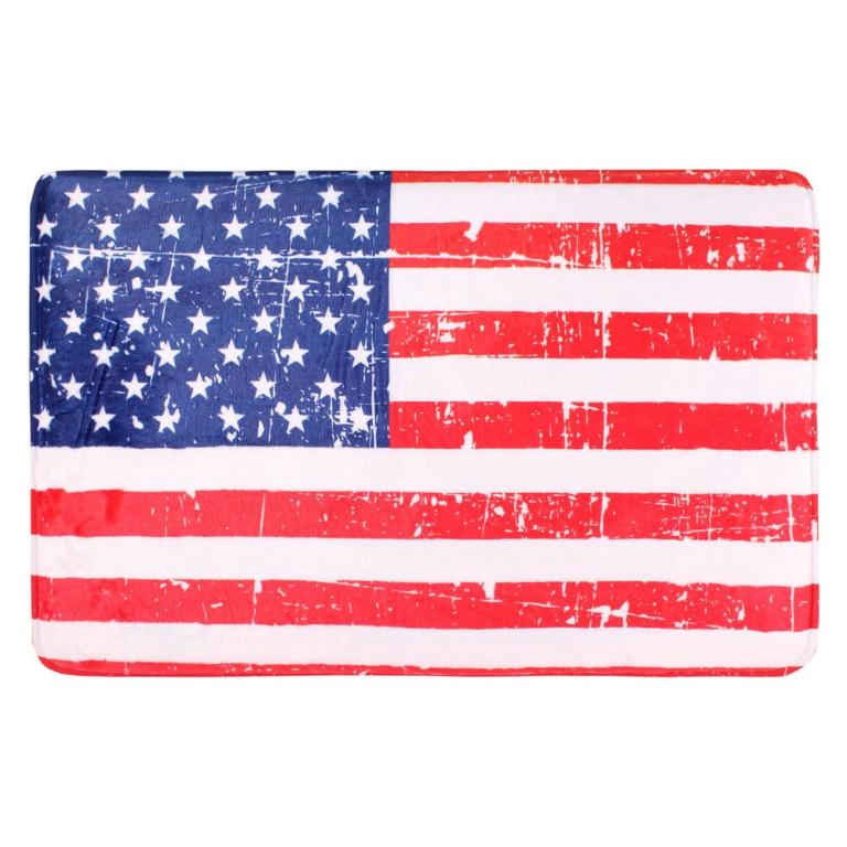 Tapete Retangular Bandeira Estados Unidos 40 x 60 cm