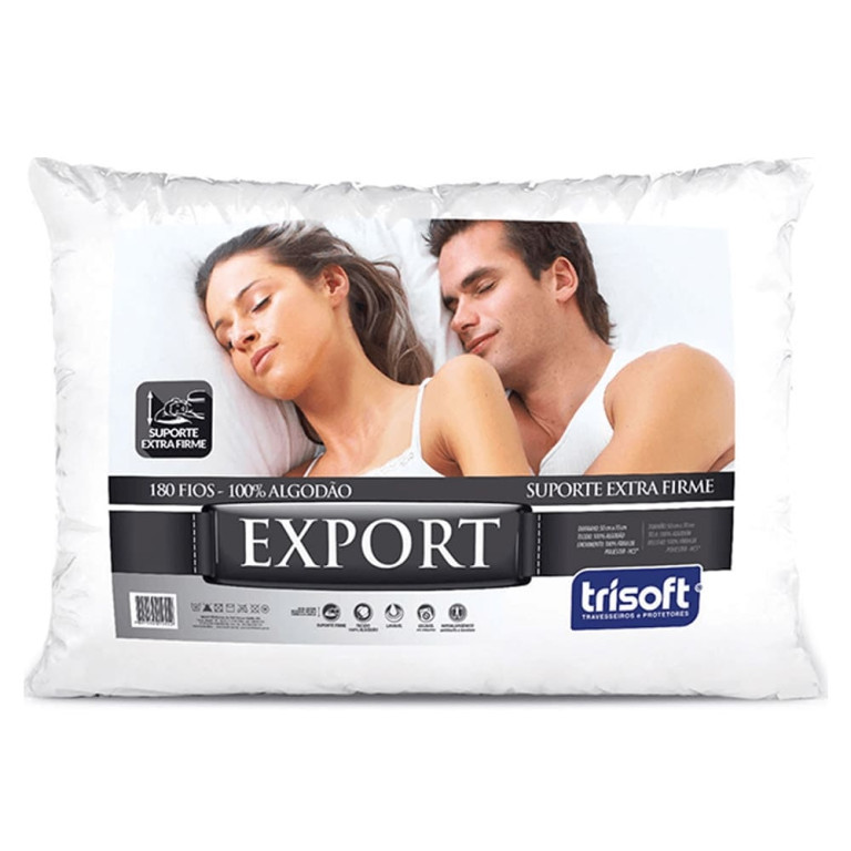 Travesseiro Trisoft Export 180 Fios 100% Algodão