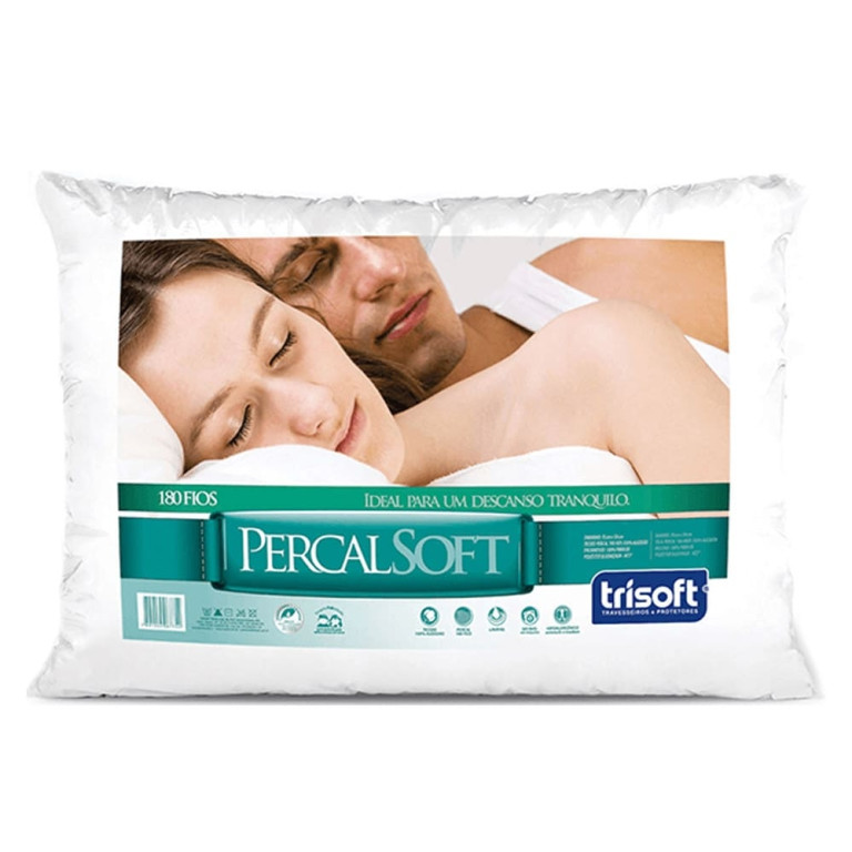 Travesseiro Trisoft Percal Soft 180 Fios