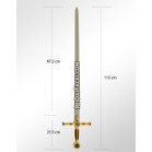 Espada Decorativa 5º Dinastia com Suporte de Parede MK-2061-2