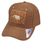 Boné Aba Curva Classic Hats Twill Califórnia Republic Marrom 1