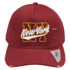 Boné Aba Curva Classic Hats Twill New York NY Bordô 2