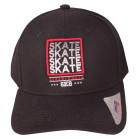 Boné Aba Curva Strapback Classic Hats Skate SK8 Preto 2