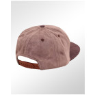 Boné Snapback Aba Reta Classic Hats New York Camurça Marrom 3