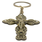 Chaveiro de Metal Crucifixo Dourado 2