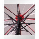 Guarda-Chuva Sombrinha Transparente Sky Dome Vermelha