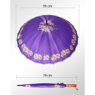 Guarda Chuva Sombrinha Reforçada 24 Varetas Boa Qualidade Violetas 2